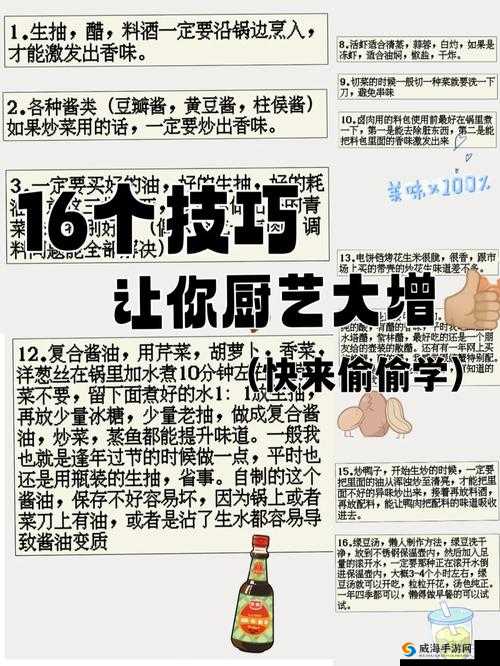 濡沫江湖中厨艺提升策略，掌握技巧、优化资源管理以实现价值最大化