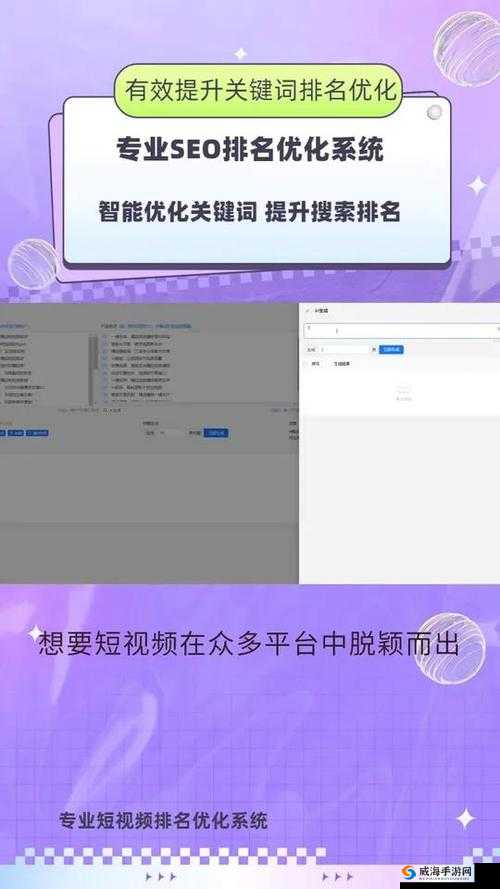 SEO 短视频网页入口网站推广：打造流量神器