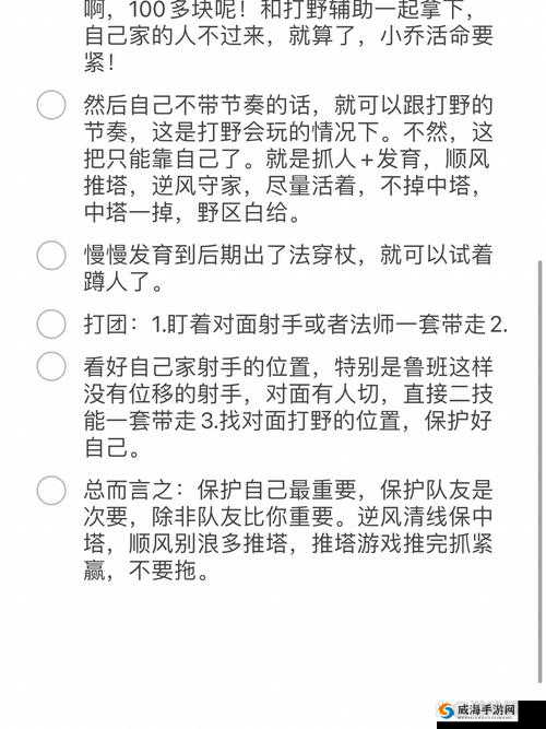 王者荣耀S12赛季小乔打法深度解析，猥琐发育与灵活支援并重