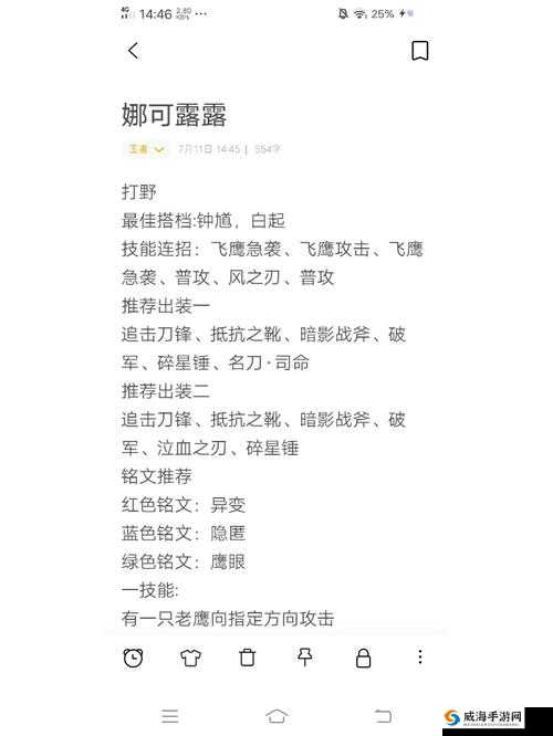 王者荣耀S13赛季娜可露露高效铭文搭配与出装推荐攻略